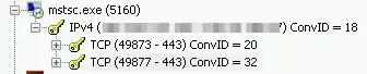 Sucessfull Remote App connection in MS Netmon
