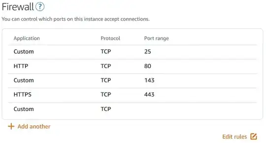 Lightsail Firewall Page