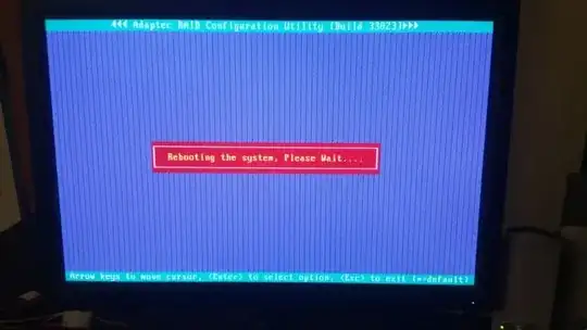 Adaptec Rebooting