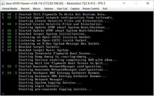 CentOS installer hanging