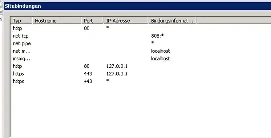 Bindings of IIS
