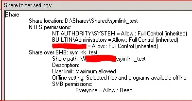 Share settings