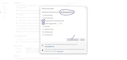 Screen shot cache delete for Google Chrome