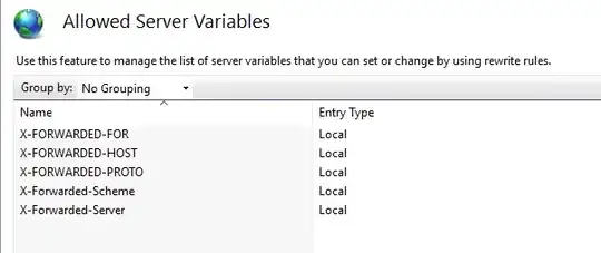 Allowed Server Variables