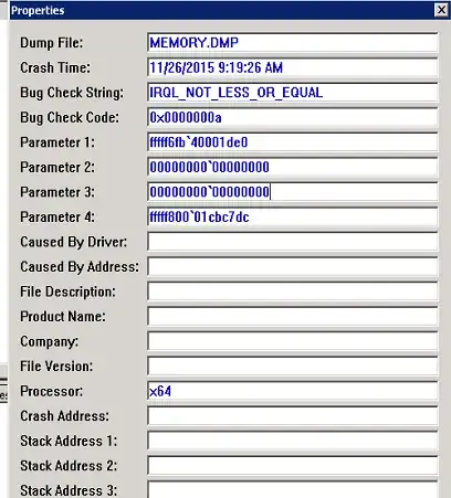 Dump properties