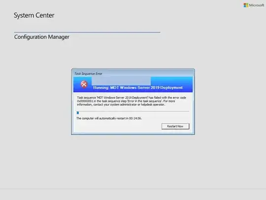 error message