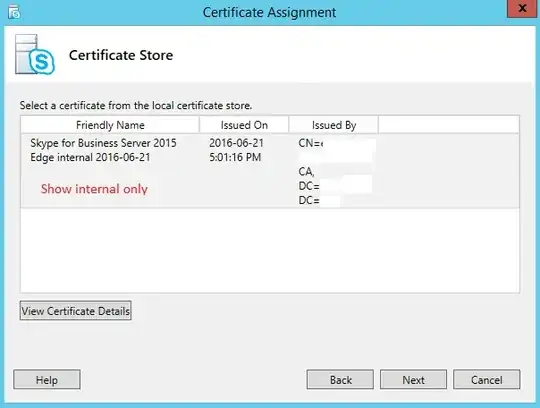 Certificate Assignment