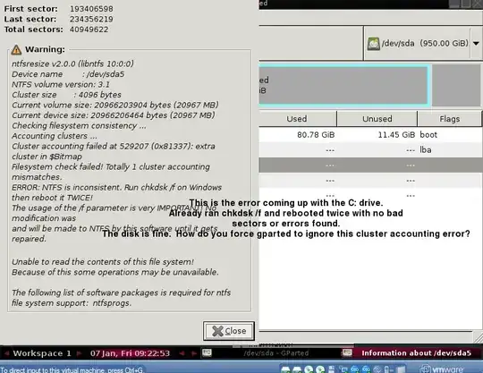 gparted chkdsk