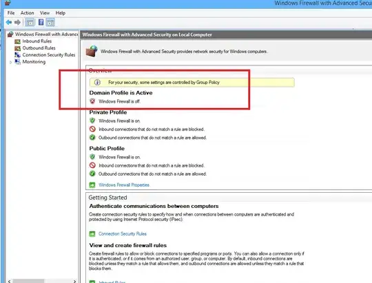 Disable Domain firewall completely