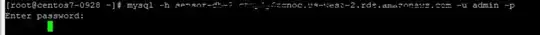 mysql command output