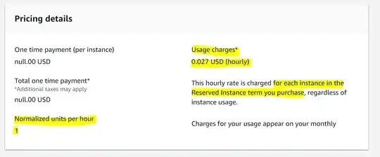 Reserved SingleAZ db.t2.small Pricing details