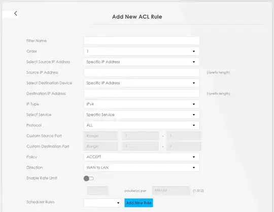 acl rule creation form