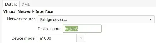 VM NIC config (vm bridge) in virt-manager