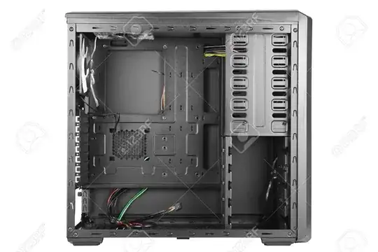 empty desktop chassis