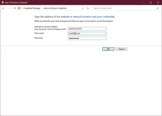 Add a Windows Credential