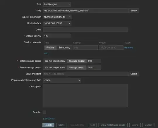 zabbix item config
