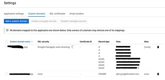 app engine settings