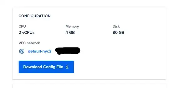 big button to download config file