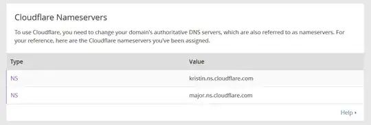 Name servers setup on Cloudflare