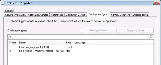 Script deployment type as priority one, and the actual app as priority 2