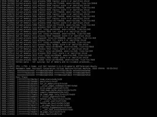 Output from Hyper-V terminal