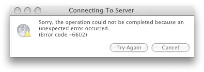 Error code -6602