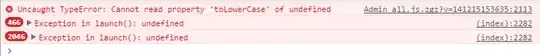 Exception in launch(): undefined