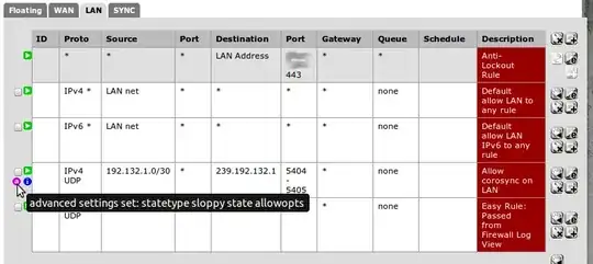 Firewall Rules screenshot