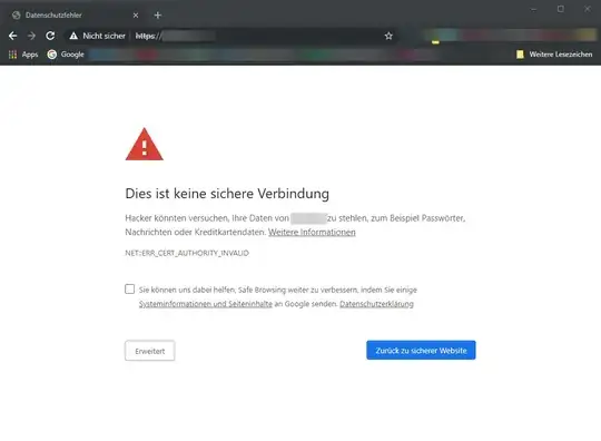 certificate error