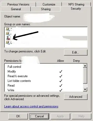 dialog box with error