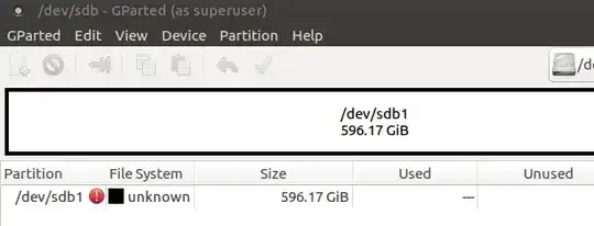 File system unknown