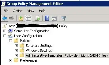 GPO User Configuration Section