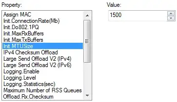 hw interface mtu = 1500