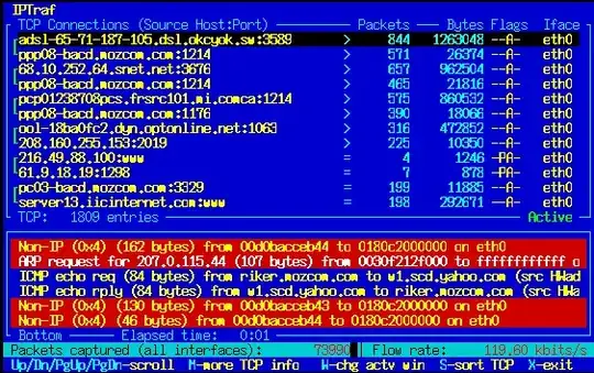 iptraf screenshot