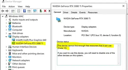 NVIDIA GPU Driver Error