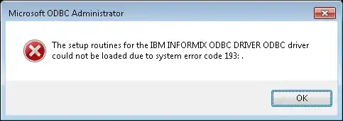 64-bit ODBC Administrator - Error 193