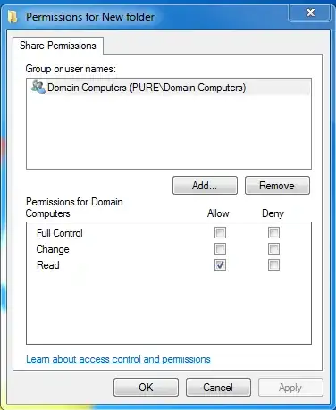 Permissions Entry Window
