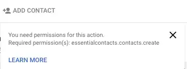 essential contacts add contact button