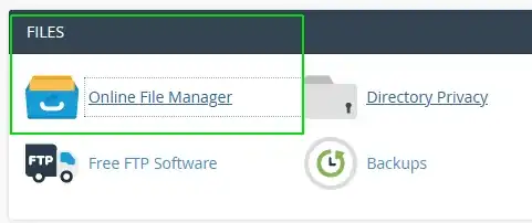 screenhost cpanel file manager