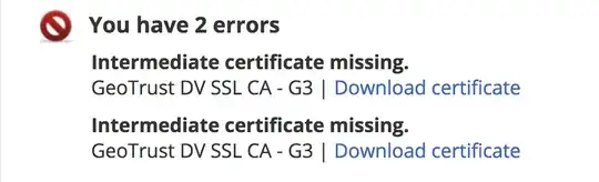 Geotrust errors