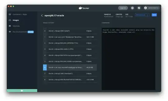Inspecting image layers in Docker Desktop