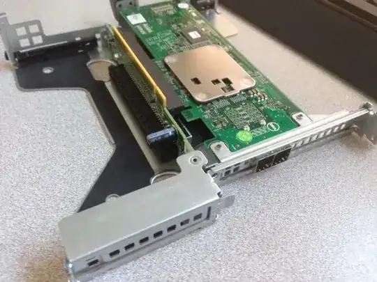 Dell R430 PCIe riser card