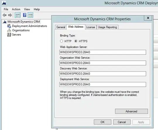 CRM Server Web Address Settings