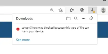 setupexe intercept by Edge