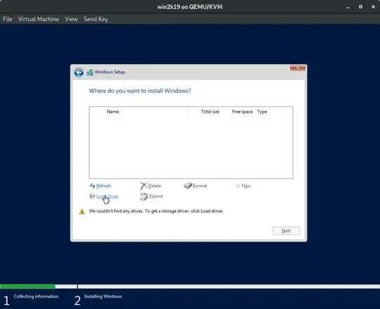 Windows select disk (empty)