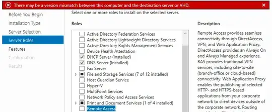 Windows server error