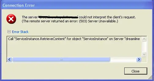 Error Message Screenshot