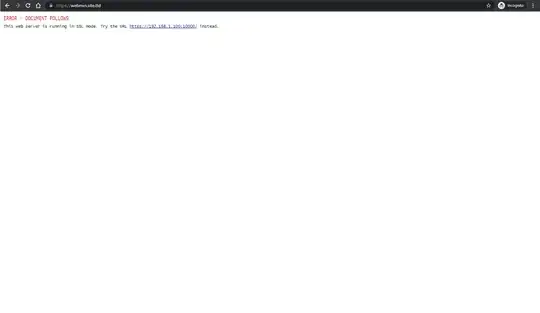 and this is the screen shot of what I see