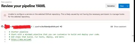pipeline adding error