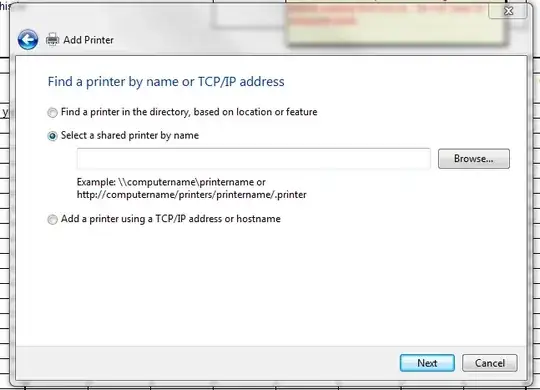 Windows 7 Cups Printer Dialogue